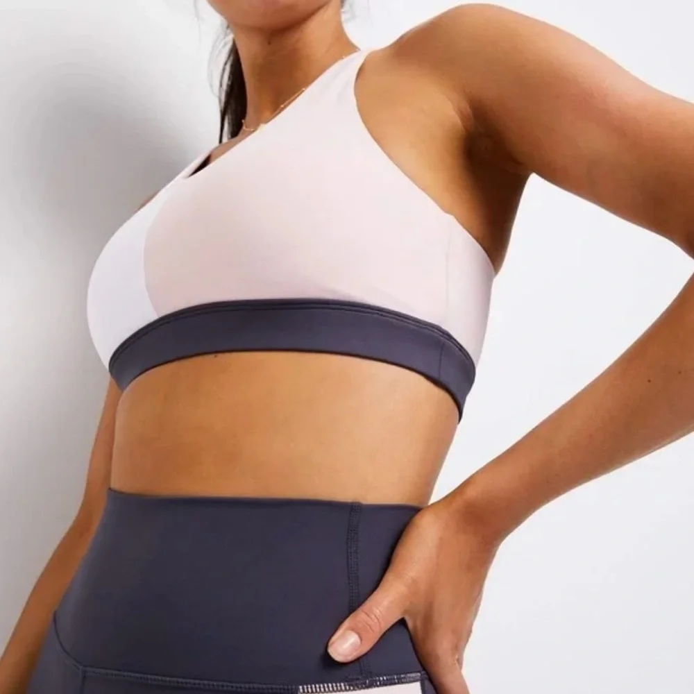 Allfenix Women's Colorblock Racerback Sports Bra